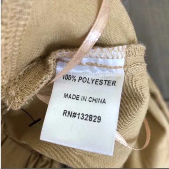 Superdown Marla Tie Front Trousers Khaki NWT - Picture 6 of 6